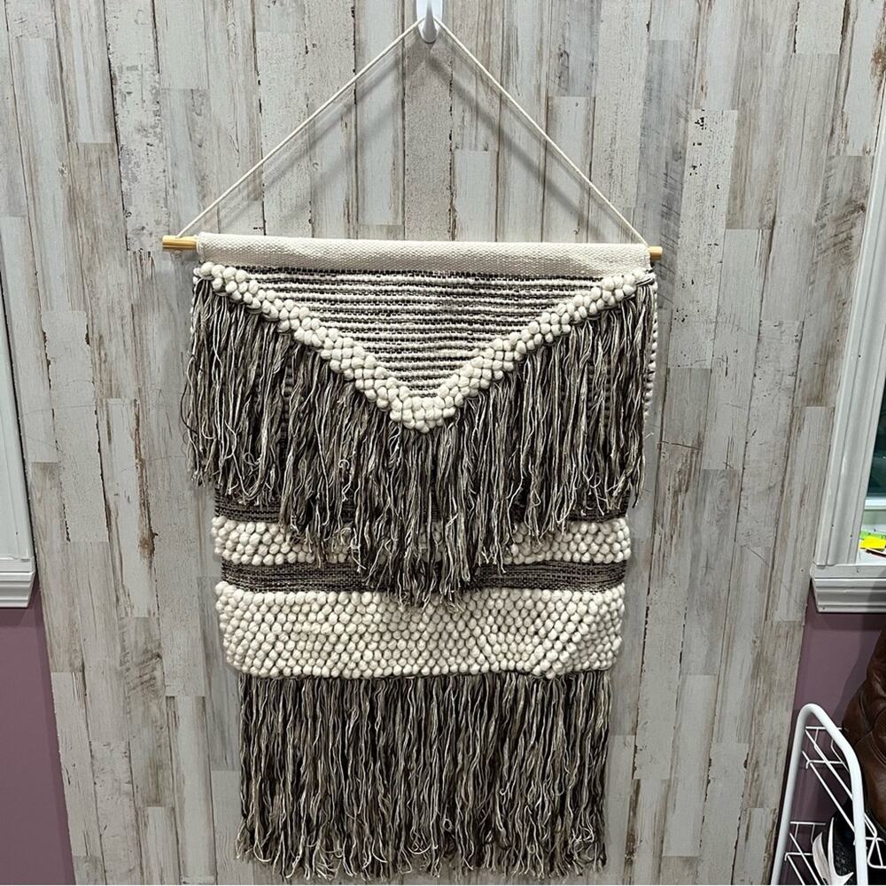 Boho Chic Rug Wall Hanging Home Decor‎ Neutral Minimalistic